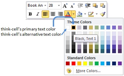 Theme Color palette in Office 2010