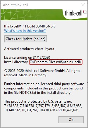 Finding the installation folder